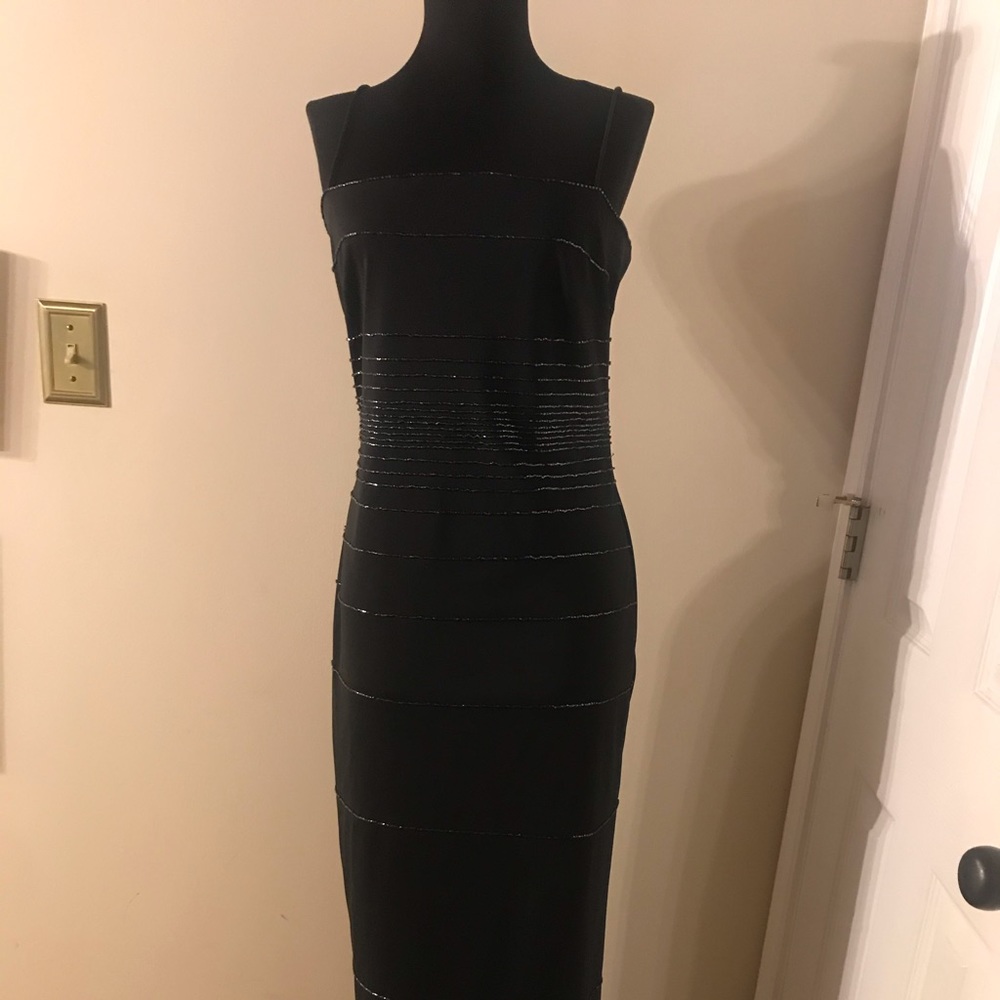 Great formal column dress with beading!